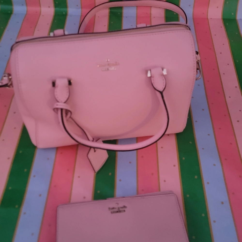 Kate Spade Light Pink Satchel and Wallet - Picture 5 of 7